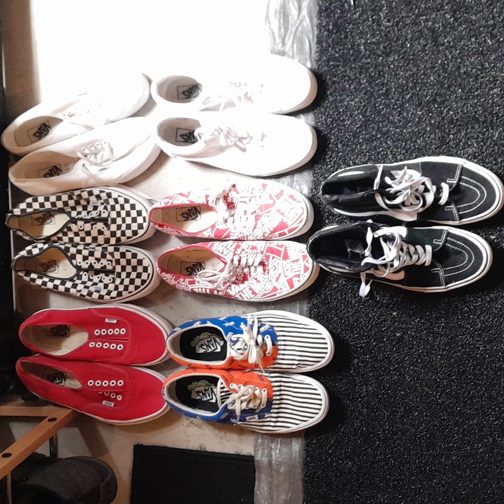 7 Pairs of vans